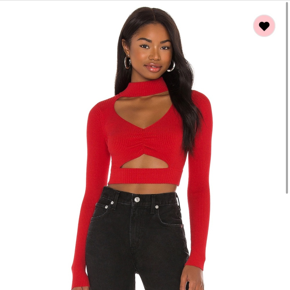 h:ours Cindy Sweater in Red